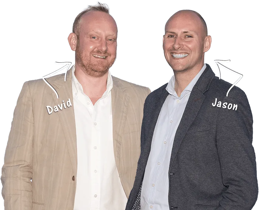 Jason Mumford and David Bartlett, founders of House Buyers Wales